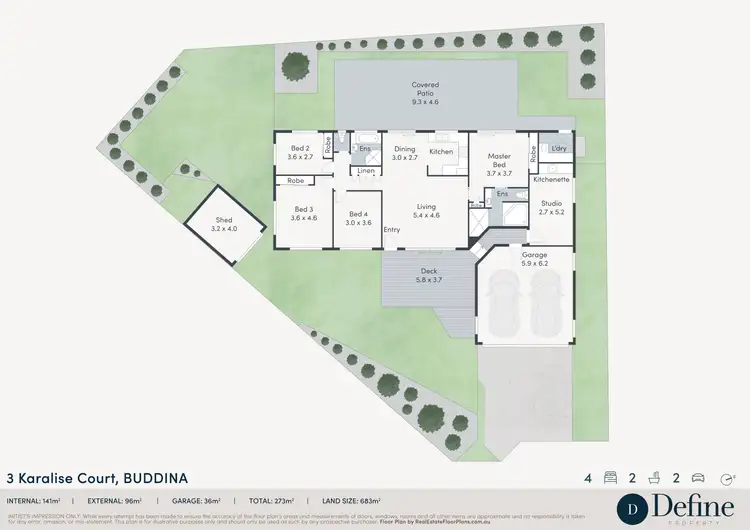 Floorplan of Homely house listing, 3 Karalise Court, Buddina QLD 4575