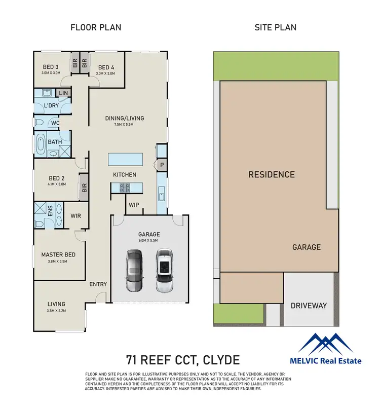 Floorplan of Homely house listing, 71 Reef Circuit, Clyde VIC 3978