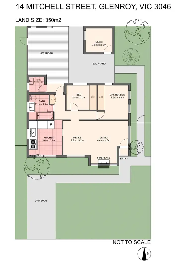 Floorplan of Homely house listing, 14 Mitchell Street, Glenroy VIC 3046