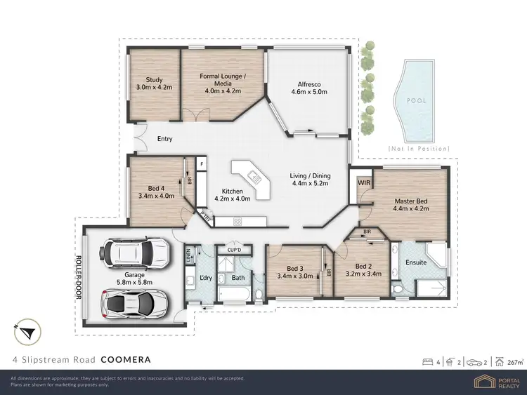 Floorplan of Homely house listing, 4 Slipstream Road, Coomera QLD 4209