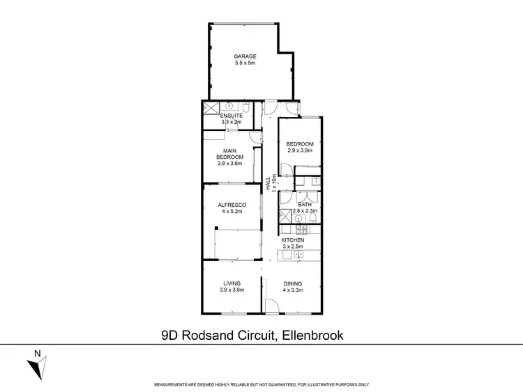 Floorplan of Homely house listing, 9D Rodsand Circuit, Ellenbrook WA 6069
