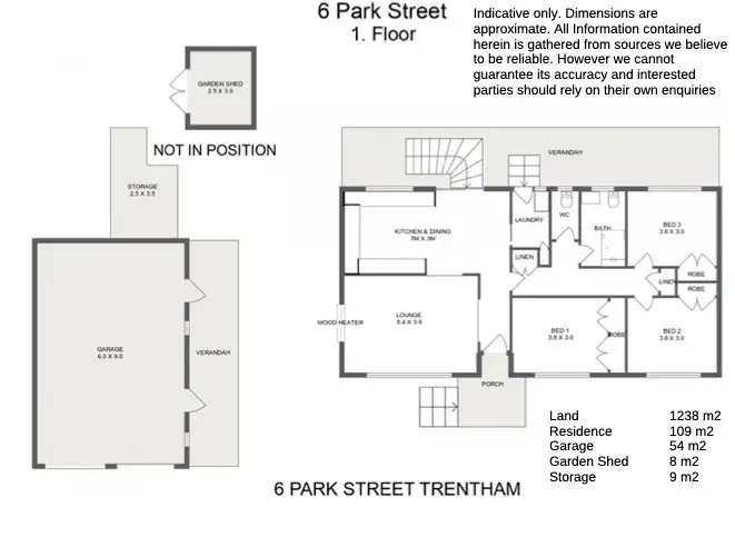 Floorplan of Homely house listing, 6 Park Street, Trentham VIC 3458