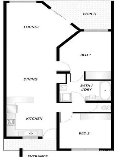 Floorplan of Homely unit listing, 17/33 Lancewood Street, Rosebery NT 832