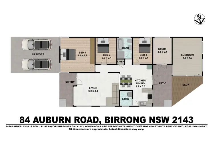 Floorplan of Homely house listing, 84 Auburn Road, Birrong NSW 2143