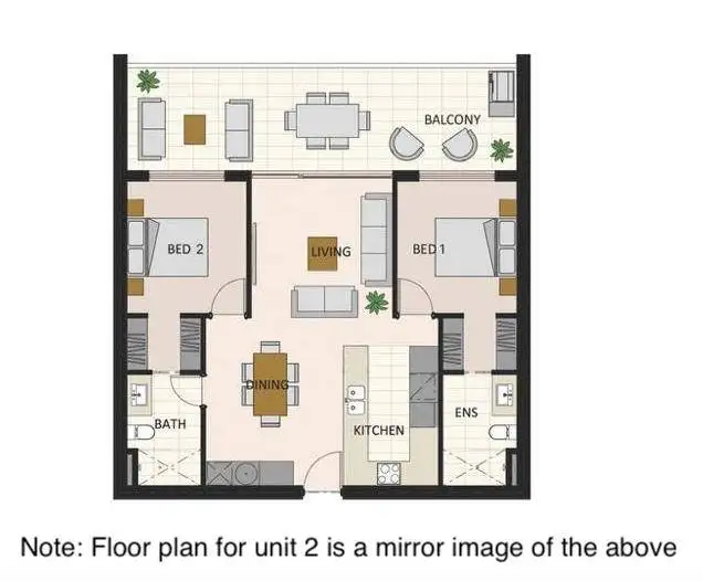 Floorplan of Homely apartment listing, 2/5 Hawksburn Road, Rivervale WA 6103
