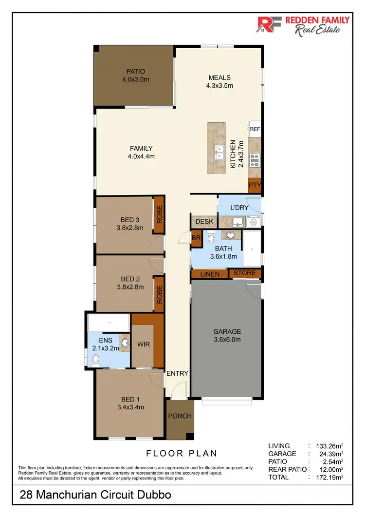 Floorplan of Homely villa listing, 28 Manchurian Circuit, Dubbo NSW 2830