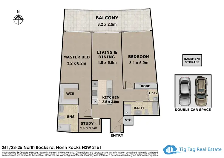 Floorplan of Homely apartment listing, 261/23-25 North Rocks Road, North Rocks NSW 2151