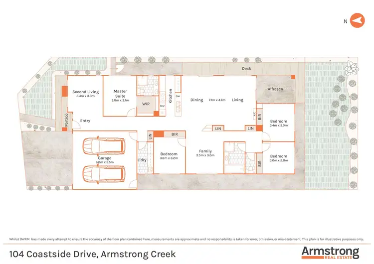 Floorplan of Homely house listing, 104 Coastside Drive, Armstrong Creek VIC 3217