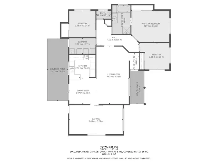 Floorplan of Homely house listing, 6 Melissa Crescent, Walkerston QLD 4751