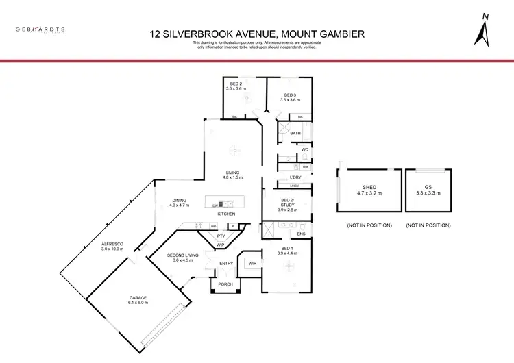 Floorplan of Homely house listing, 12 Silverbrook Avenue, Mount Gambier SA 5290