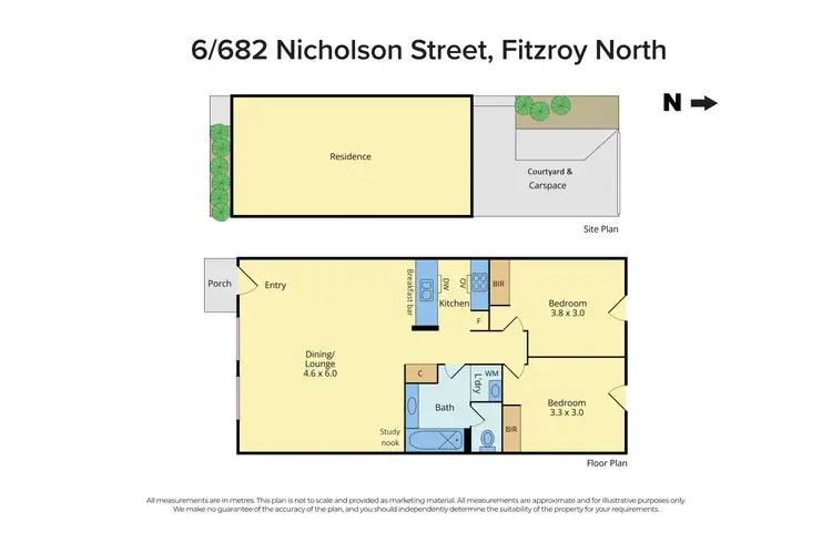 Floorplan of Homely apartment listing, 6/682 NICHOLSON STREET, Fitzroy North VIC 3068