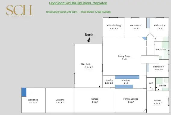 Floorplan of Homely house listing, 32 Obi Obi Road, Mapleton QLD 4560