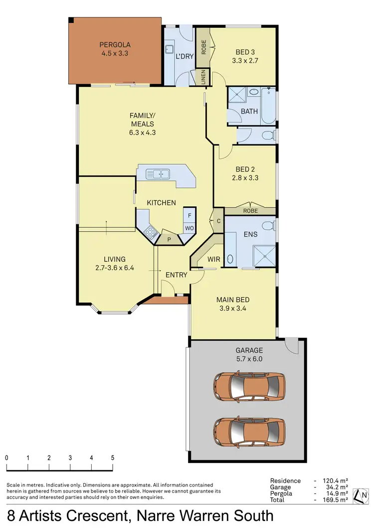 Floorplan of Homely house listing, 8 Artists Crescent, Narre Warren South VIC 3805