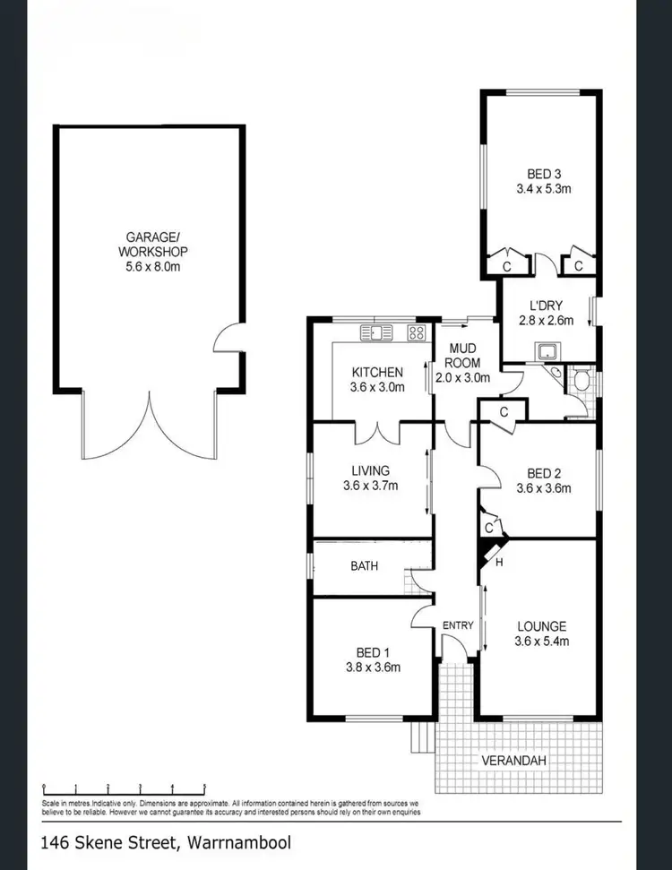 Floorplan of Homely house listing, 146 Skene Street, Warrnambool VIC 3280