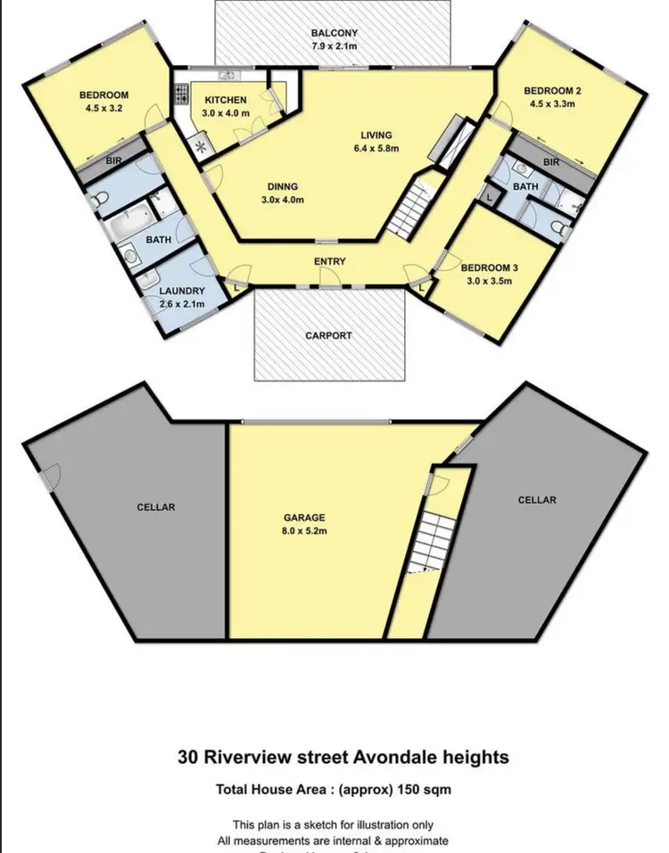 Floorplan of Homely house listing, 30 Riverview Street, Avondale Heights VIC 3034