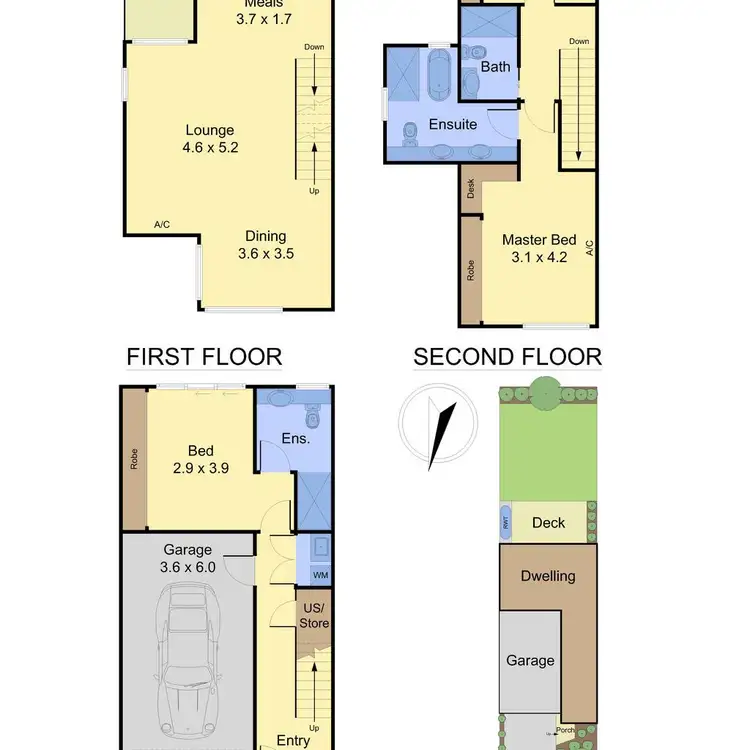 Floorplan of Homely townhouse listing, 2 Welsh Way, Alphington VIC 3078