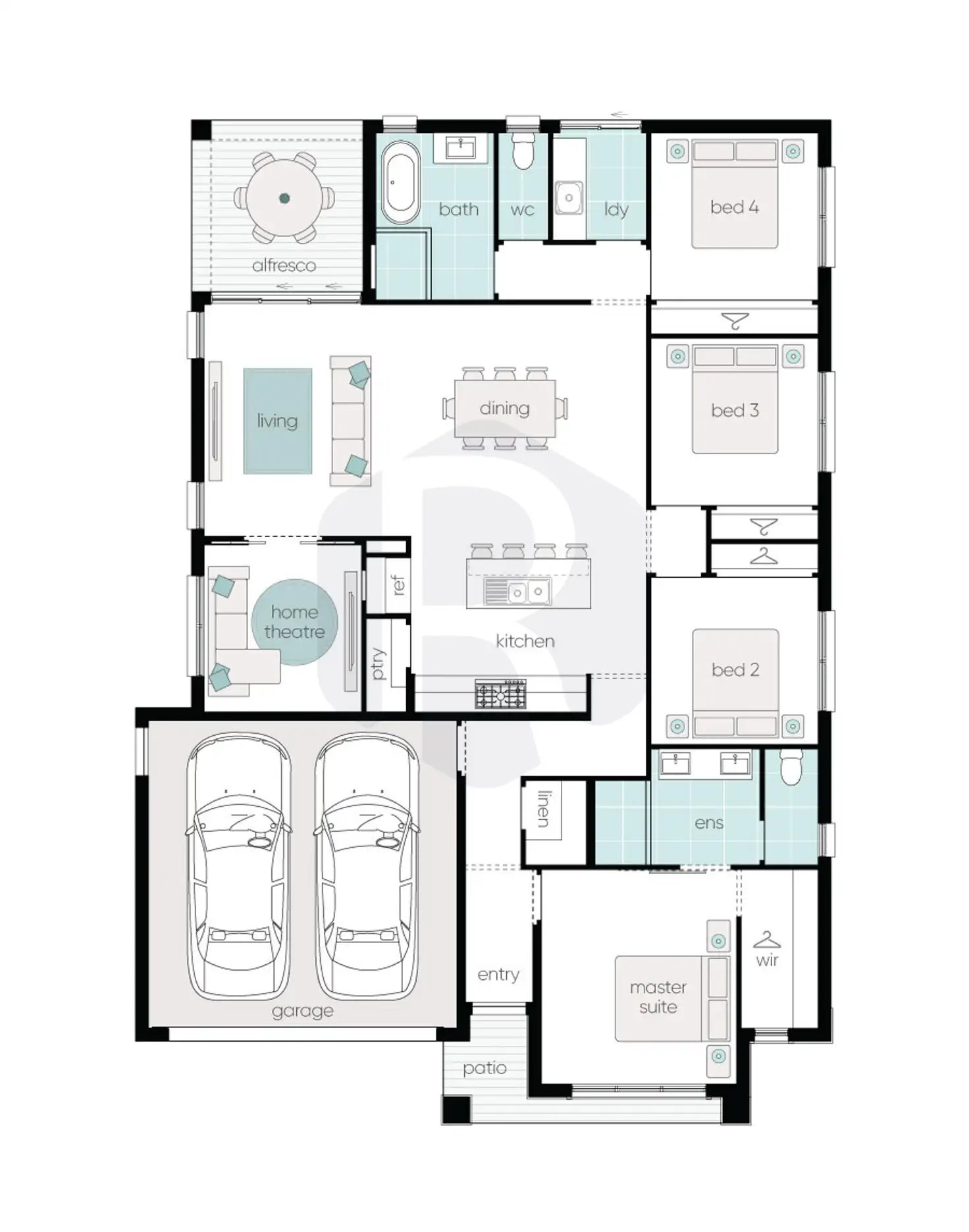 Floorplan of Homely house listing, 5 Lilium Street, Lochinvar NSW 2321