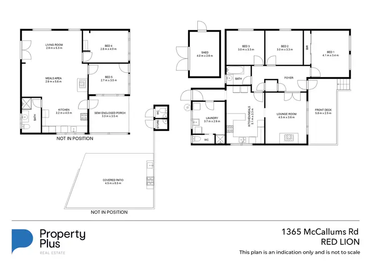 Floorplan of Homely house listing, 1365 McCallums Creek Road, Red Lion VIC 3371
