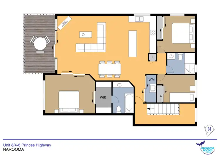 Floorplan of Homely unit listing, 8/4-6 Princes Highway, Narooma NSW 2546