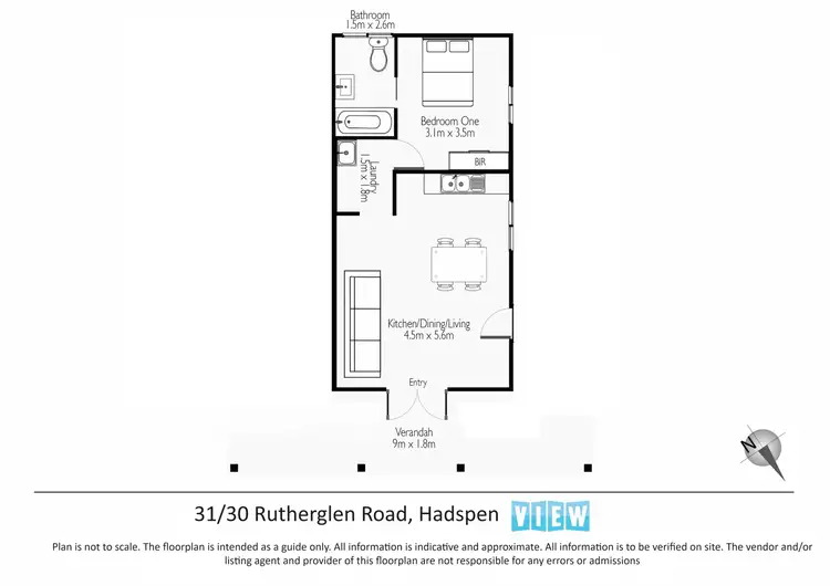 Floorplan of Homely unit listing, 31/30 Rutherglen Road, Hadspen TAS 7290