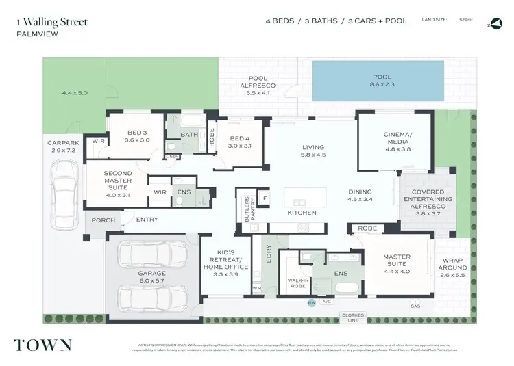 Floorplan of Homely house listing, 1 Walling Street, Palmview QLD 4553