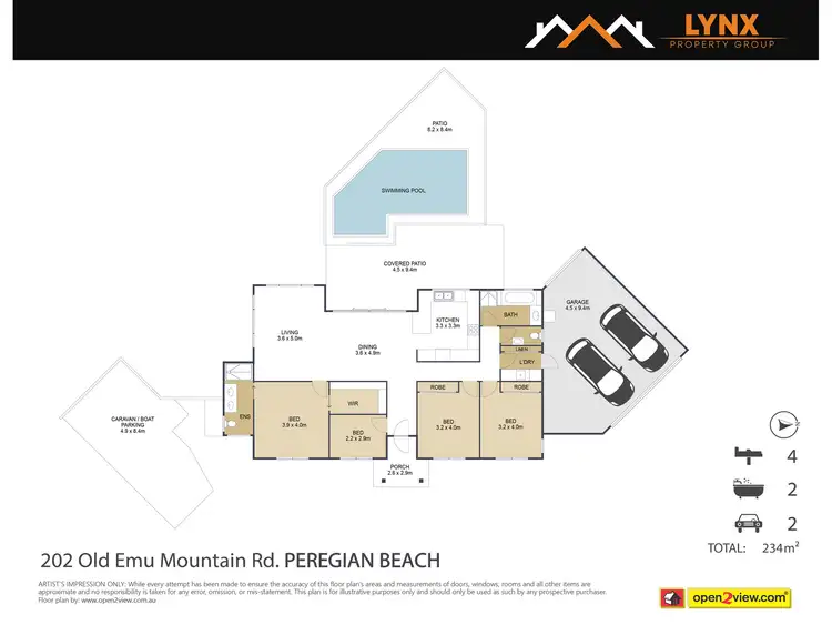 Floorplan of Homely house listing, 202 OLD EMU MOUNTAIN ROAD, Peregian Beach QLD 4573