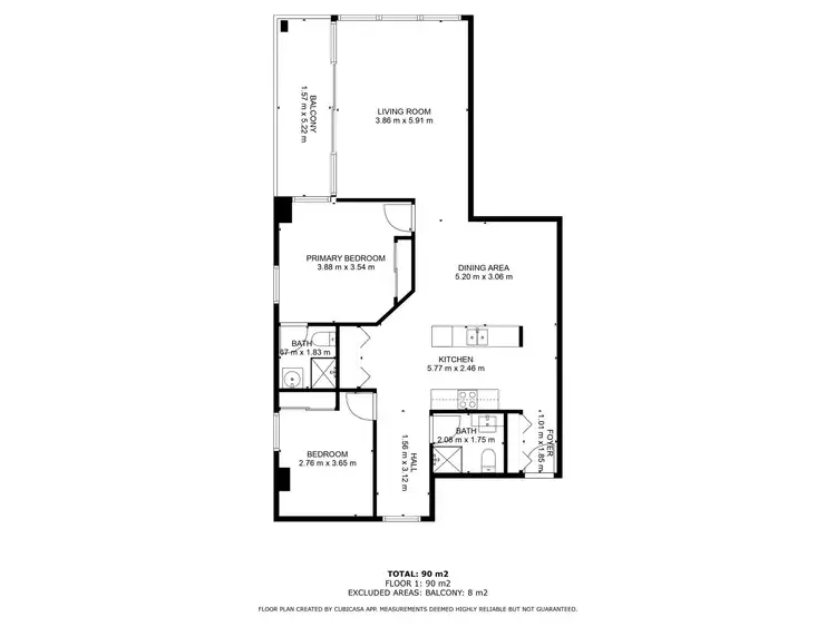 Floorplan of Homely apartment listing, 401/40 Burgundy Street, Heidelberg VIC 3084
