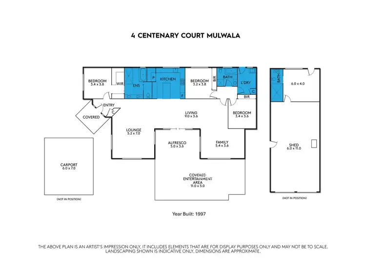 Floorplan of Homely house listing, 4 Centenary Court, Mulwala NSW 2647