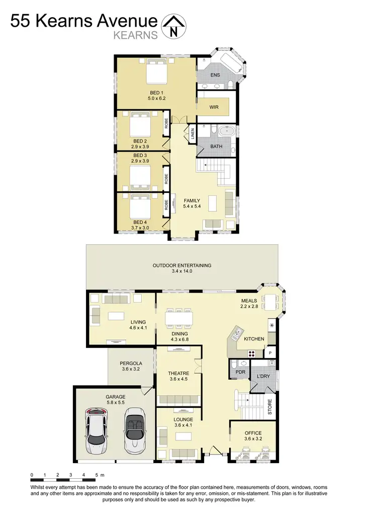 Floorplan of Homely house listing, 55 Kearns Avenue, Kearns NSW 2558