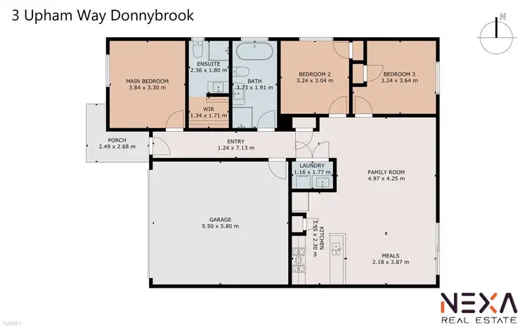 Floorplan of Homely house listing, 3 Upham Way, Donnybrook VIC 3064