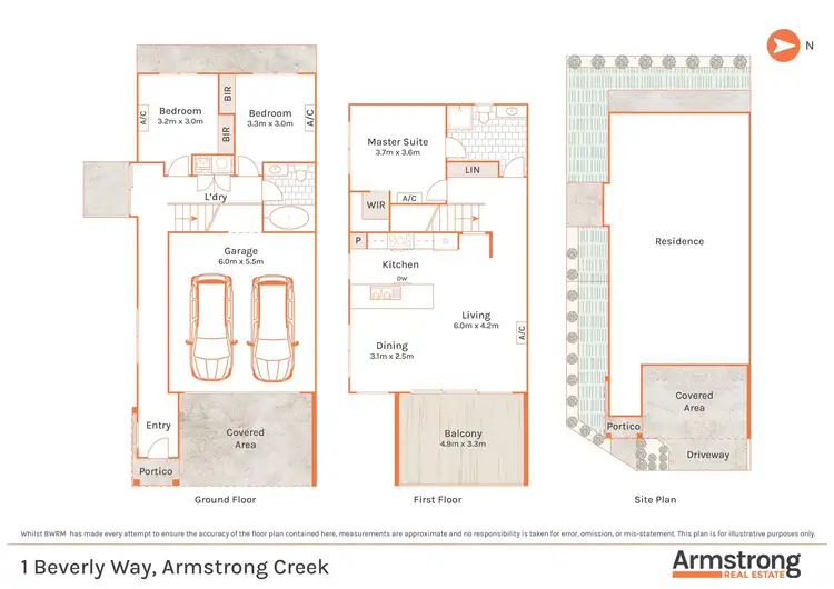 Floorplan of Homely house listing, 1 Beverly Way, Armstrong Creek VIC 3217