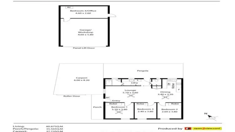 Floorplan of Homely semi-detached listing, 7 Charton Street, Salisbury North SA 5108