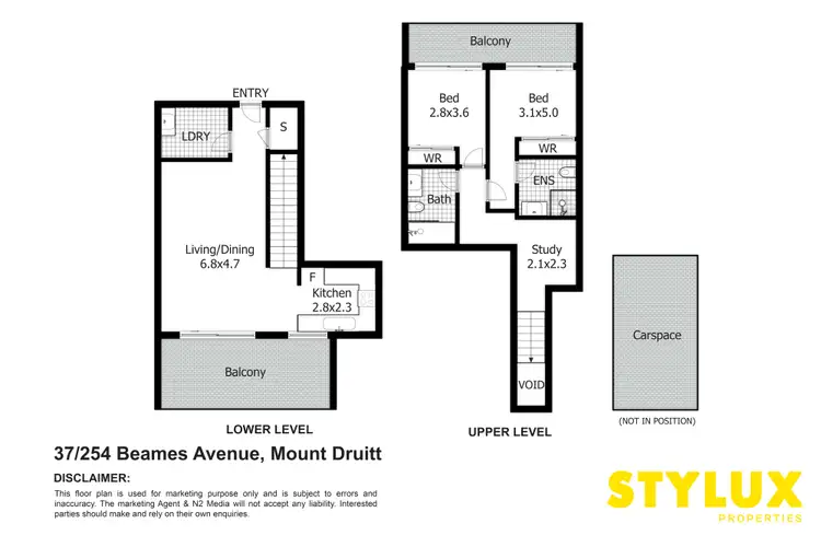 Floorplan of Homely apartment listing, 37/254 Beames Avenue, Mount Druitt NSW 2770
