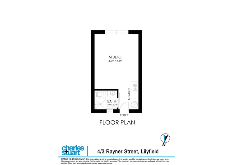 Floorplan of Homely apartment listing, 4/3 Rayner Street, Lilyfield NSW 2040