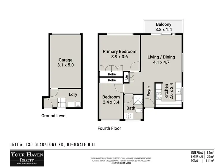 Floorplan of Homely unit listing, 6/130 Gladstone Road, Highgate Hill QLD 4101