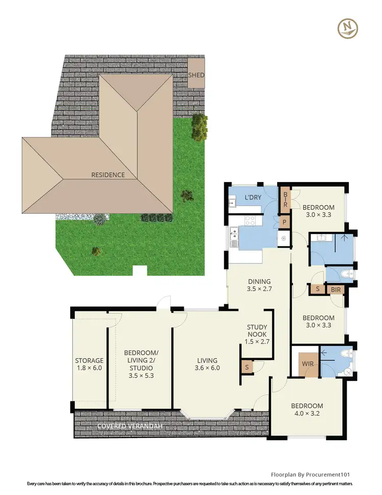 Floorplan of Homely unit listing, 1/1374-1380 Heatherton Road, Dandenong VIC 3175