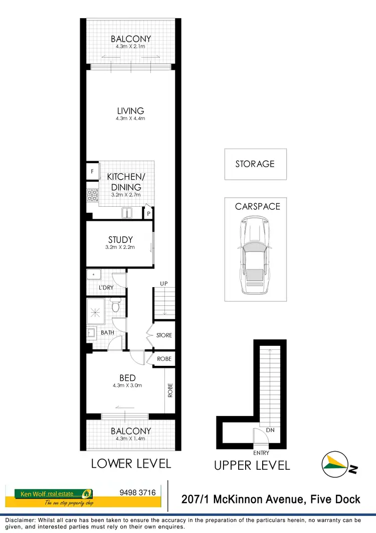Floorplan of Homely unit listing, 207/1 McKinnon Avenue, Five Dock NSW 2046
