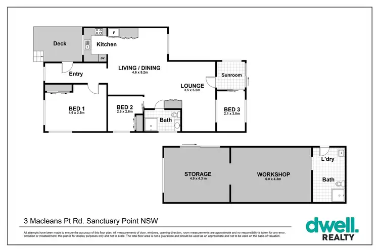 Floorplan of Homely house listing, 3 Macleans Point Road, Sanctuary Point NSW 2540
