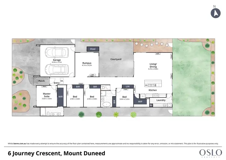 Floorplan of Homely house listing, 6 Journey Crescent, Mount Duneed VIC 3217