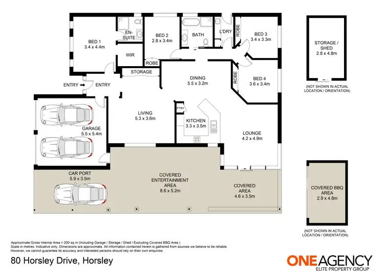 Floorplan of Homely house listing, 80 Horsley Drive, Horsley NSW 2530