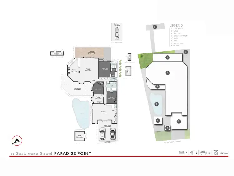 Floorplan of Homely house listing, 11 Seabreeze Street, Paradise Point QLD 4216