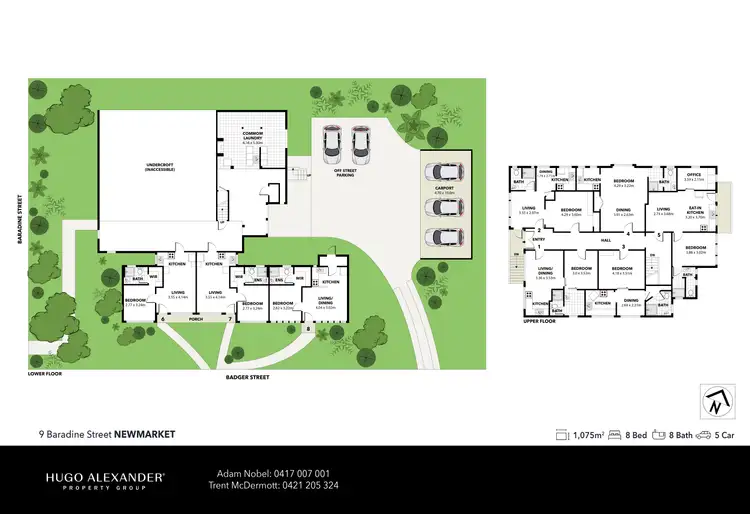 Floorplan of Homely block of units listing, 1-8/9 Baradine Street, Newmarket QLD 4051