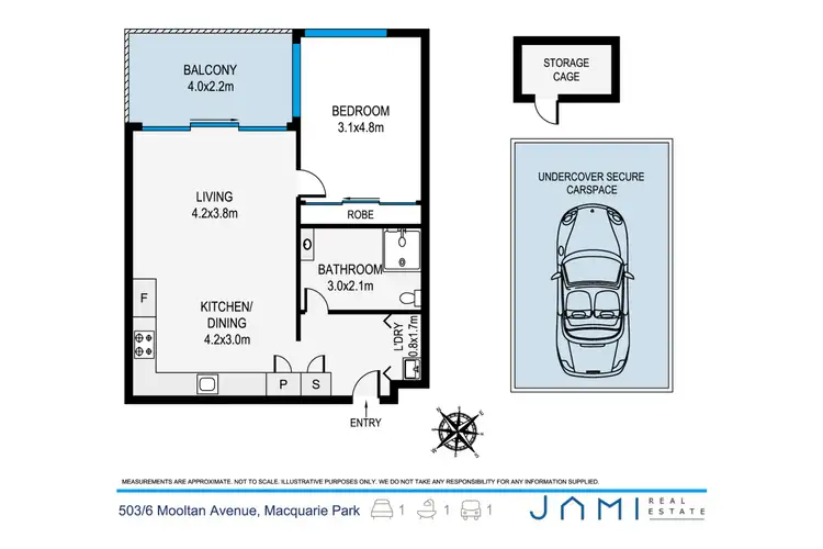 Floorplan of Homely apartment listing, 503/6 Mooltan Avenue, Macquarie Park NSW 2113