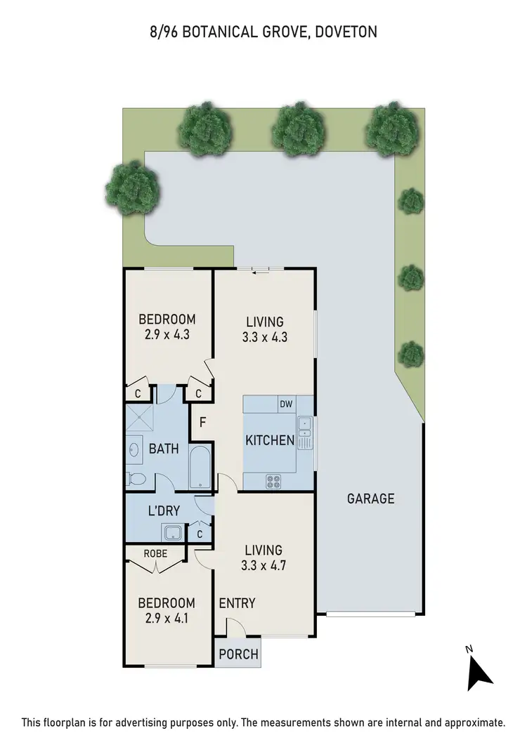 Floorplan of Homely unit listing, 8/96 Botanical Grove, Doveton VIC 3177