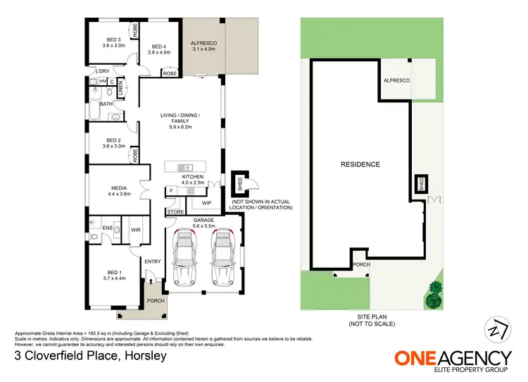 Floorplan of Homely house listing, 3 Cloverfield Place, Horsley NSW 2530