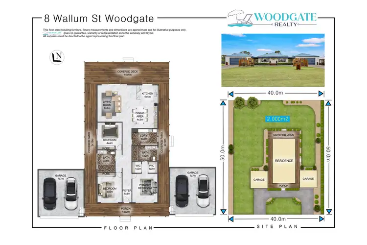 Floorplan of Homely house listing, 8 WALLUM STREET, Woodgate QLD 4660