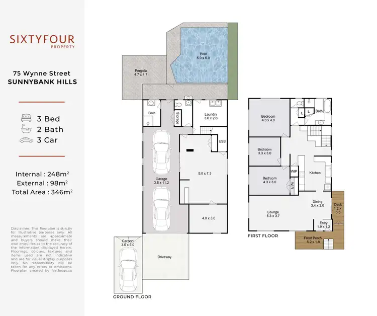 Floorplan of Homely house listing, 75 Wynne Street, Sunnybank Hills QLD 4109