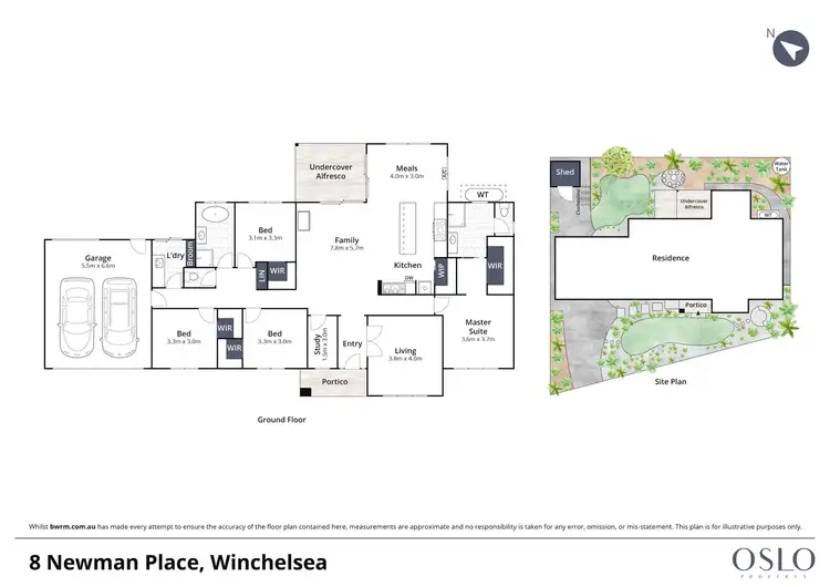 Floorplan of Homely house listing, 8 Newman Place, Winchelsea VIC 3241