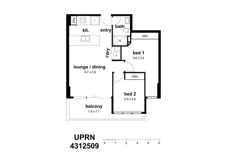 Floorplan of Homely unit listing, Address available on request