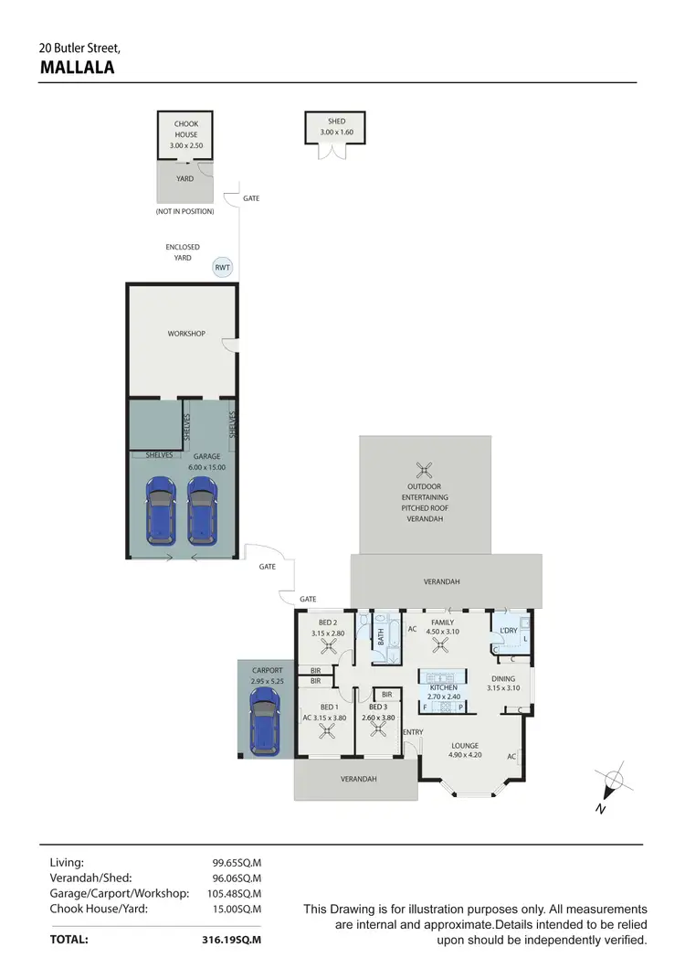 Floorplan of Homely house listing, 20 Butler street, Mallala SA 5502